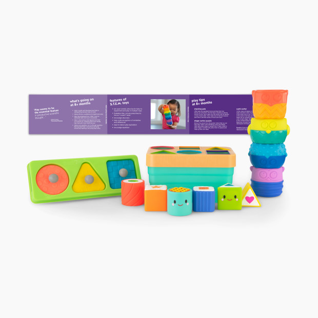 Sassy STEM Toys Baby Box Set (3 Toys).