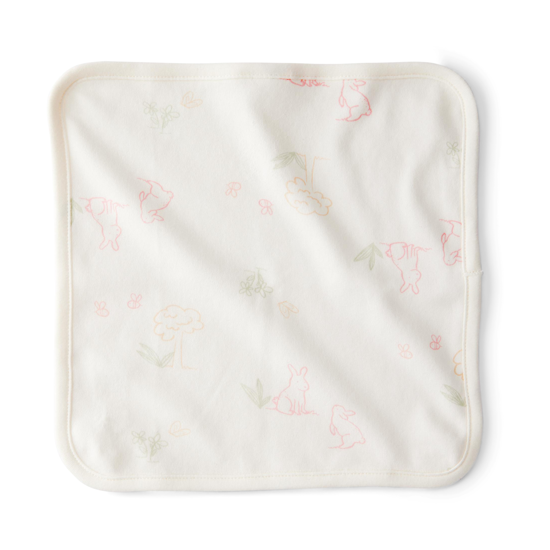 Carter's 6-Pack Organic Cotton Washcloths - Bunny Pink.