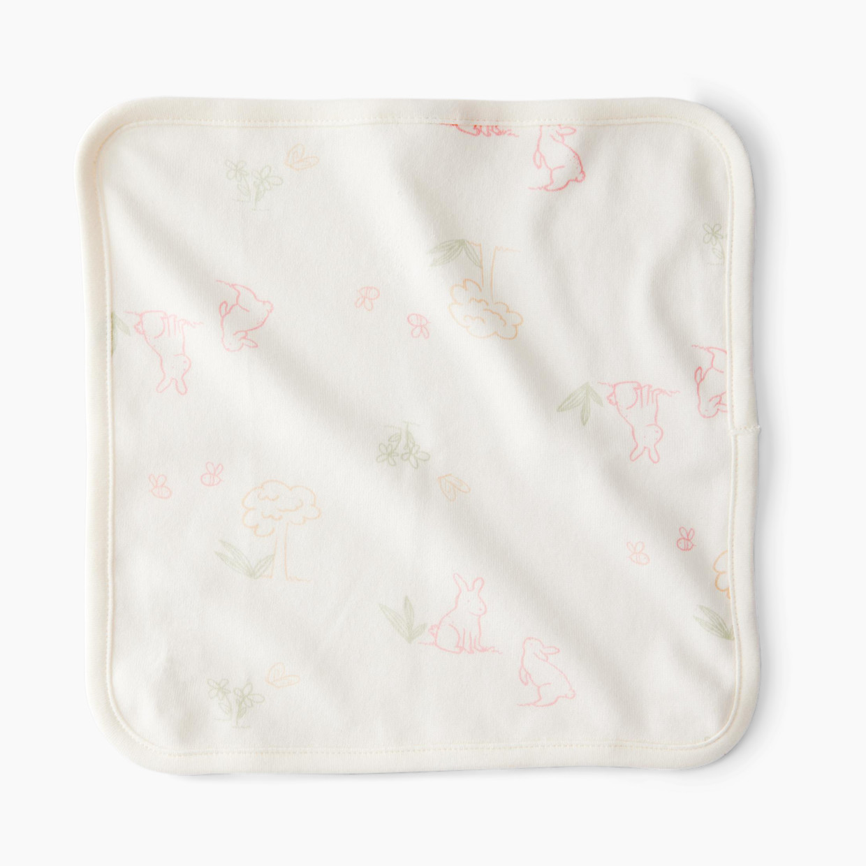 Carter's 6-Pack Organic Cotton Washcloths - Bunny Pink.