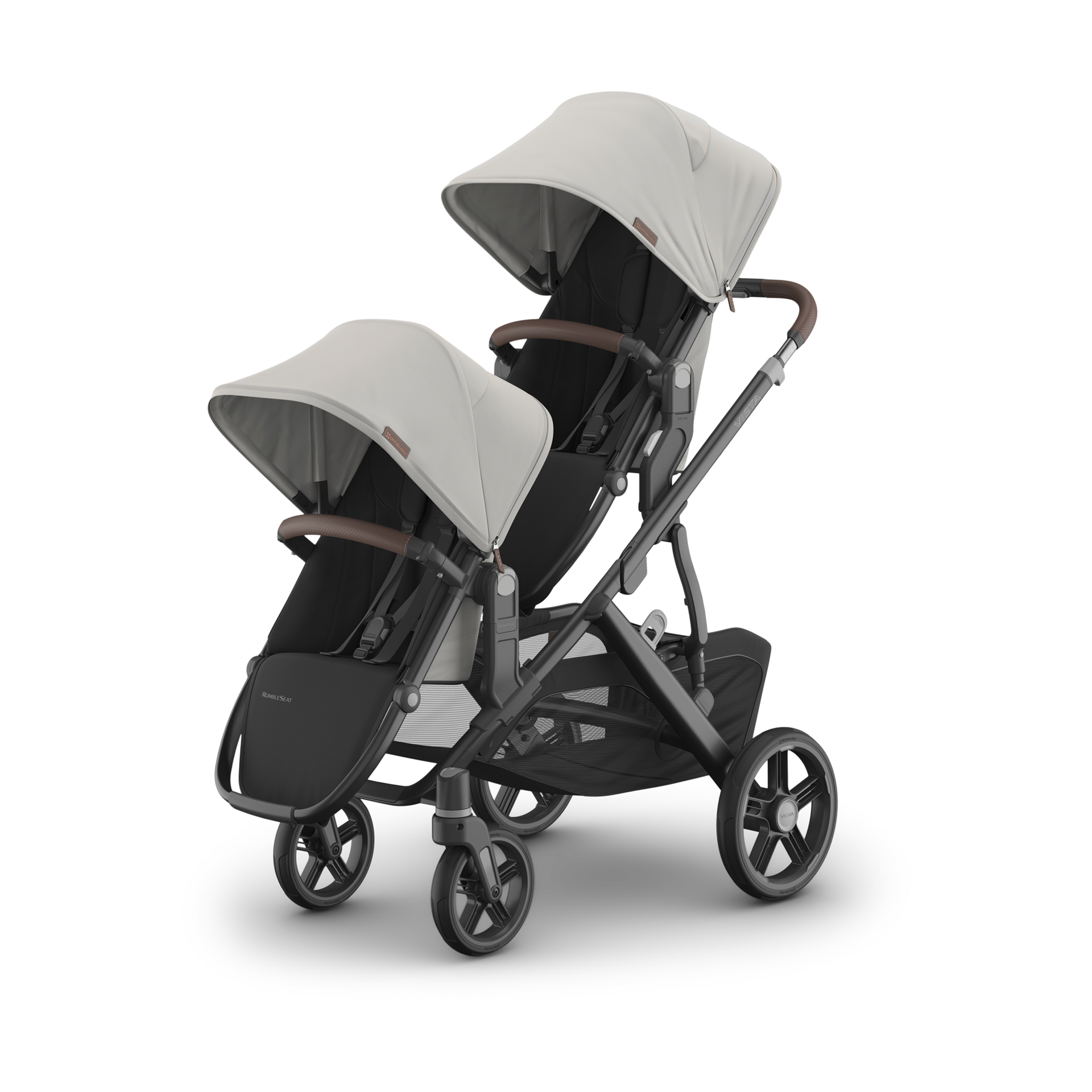 UPPAbaby Vista V3 Stroller, RumbleSeat V3 & Upper Adapters - Savannah.