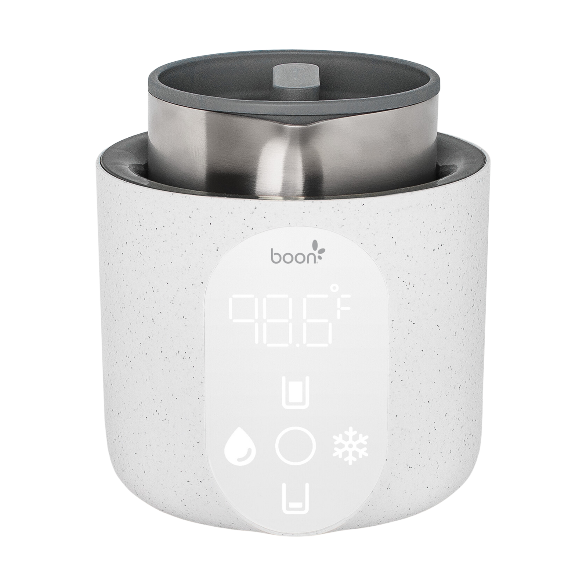Boon Tempro Direct Heat Breastmilk Warmer - Retains Nutrients in Baby Formula and Breastmilk - Quick Liquid Warmer with Real Time Temp Reading - Breastfeeding Essentials