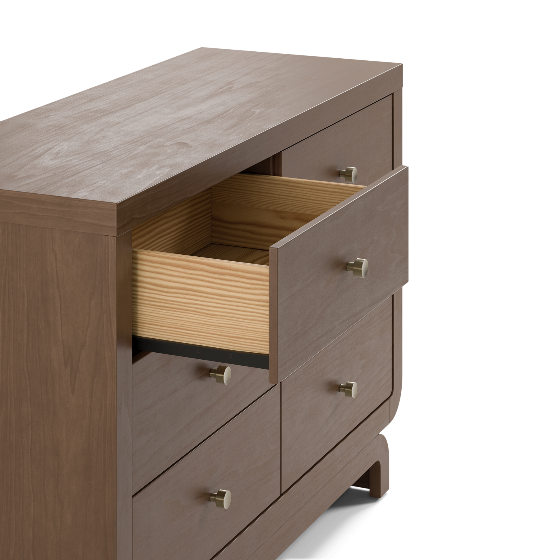 Storkcraft Santorini 6 Drawer Dresser - Hazelnut.