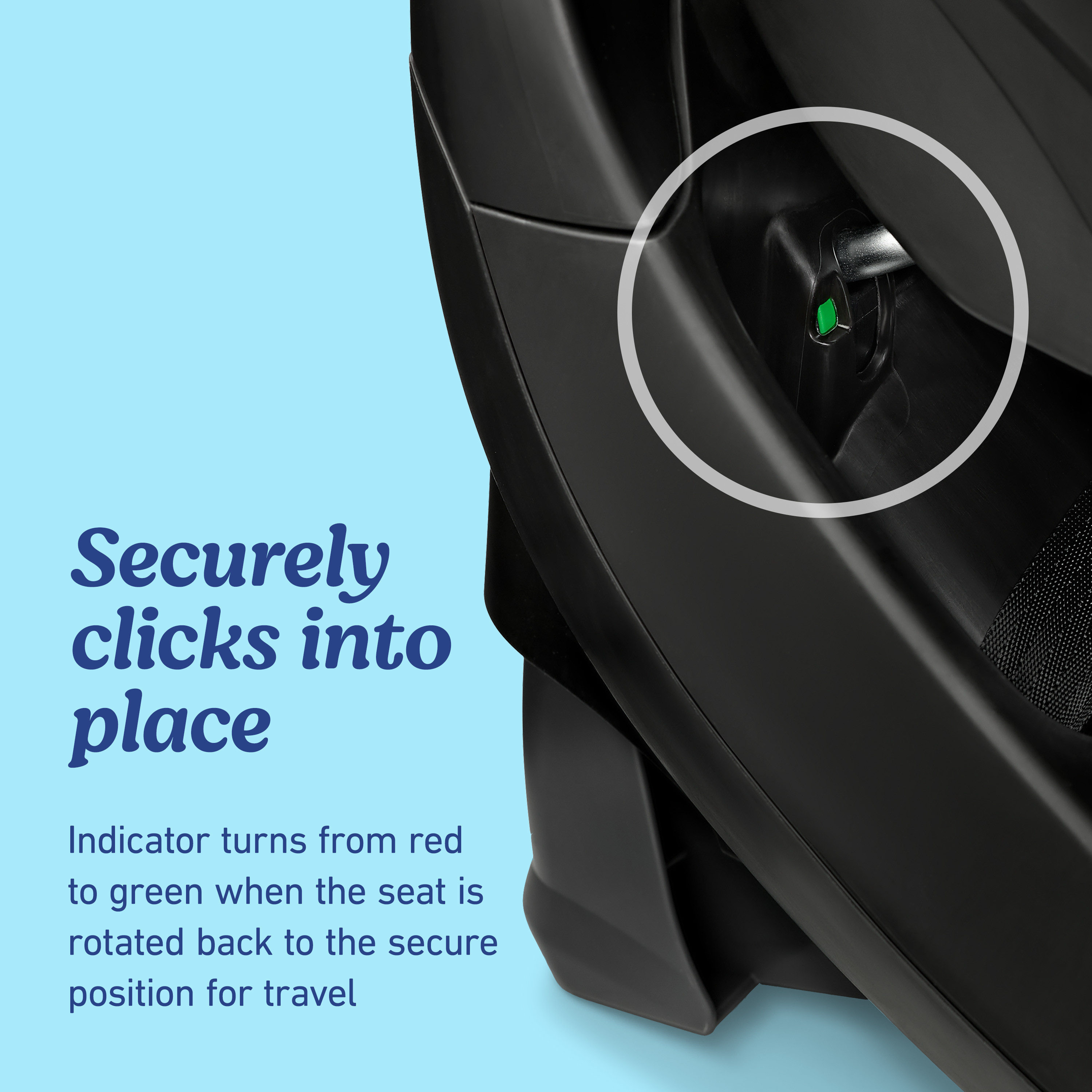 Graco SnugRide Turn & Slide Rotating Infant Car Seat Base - Black.