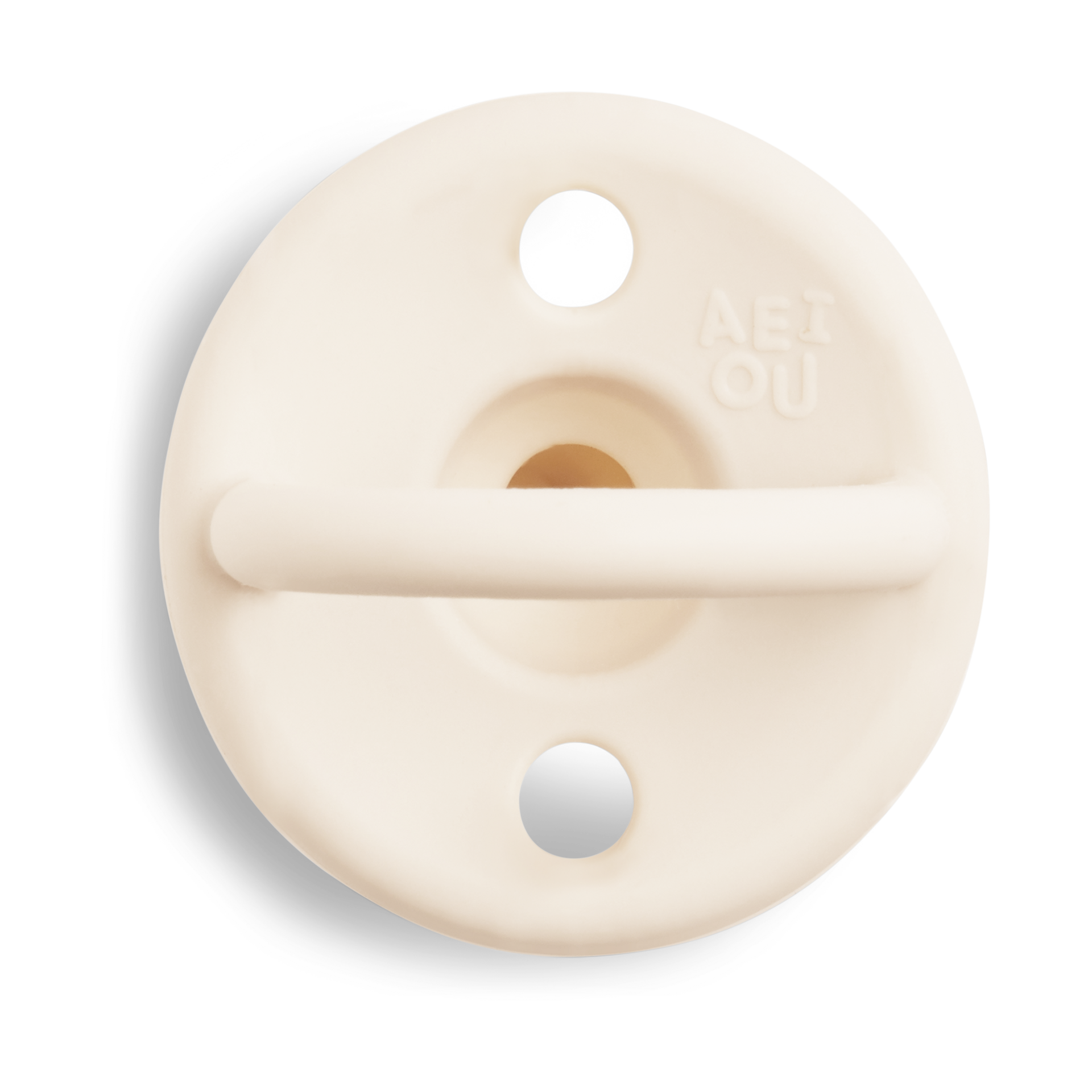 AEIOU Silicone Pacifier (2 Pack) - Sage/Oat Milk.