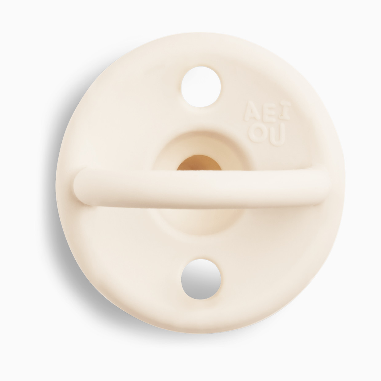 AEIOU Silicone Pacifier (2 Pack) - Sky/Oat Milk.