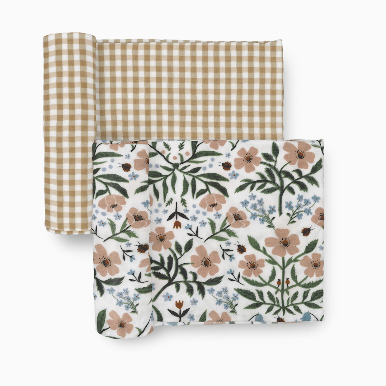 Little Unicorn Stretch Knit Swaddle 2 Pack - Wild Rose.