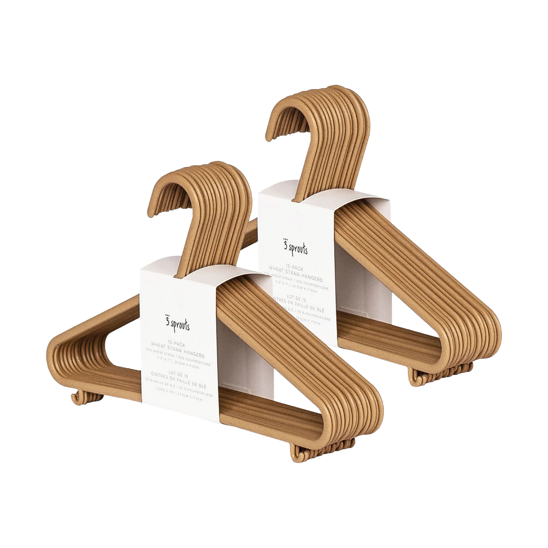 3 Sprouts Wheat Straw Hangers.
