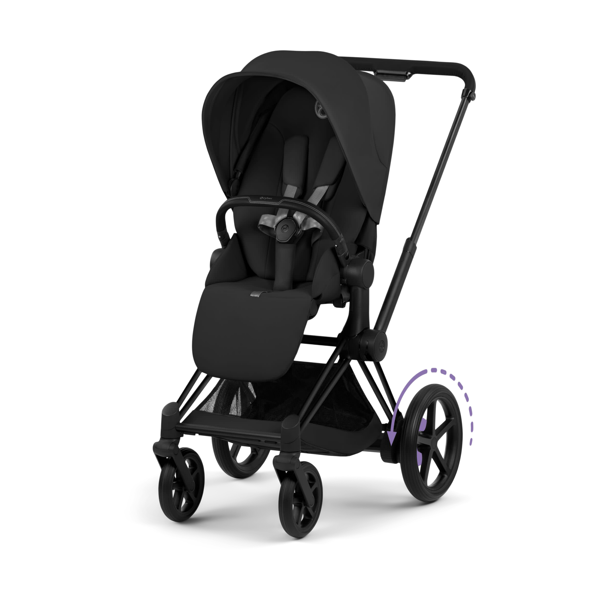 Thumbnail of Matte Black Frame/Coconut Brown Lux Seat