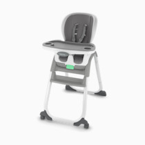 Ingenuity Full Course SmartClean 6-in-1 High Chair – SmartClean EVA Foam, 5 Point Safety Harness, 2 Dishwasher Safe Trays – Slate