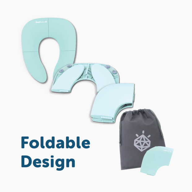 Jool Baby Folding Travel Potty Seat and Travel Bag - Aqua.