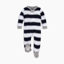 Burt's Bees Baby Boys' Sleep & Play PJs, 100% Organic Cotton One-Piece Zip Front Jumpsuit, Baby Boys Footie Pajamas & PJs