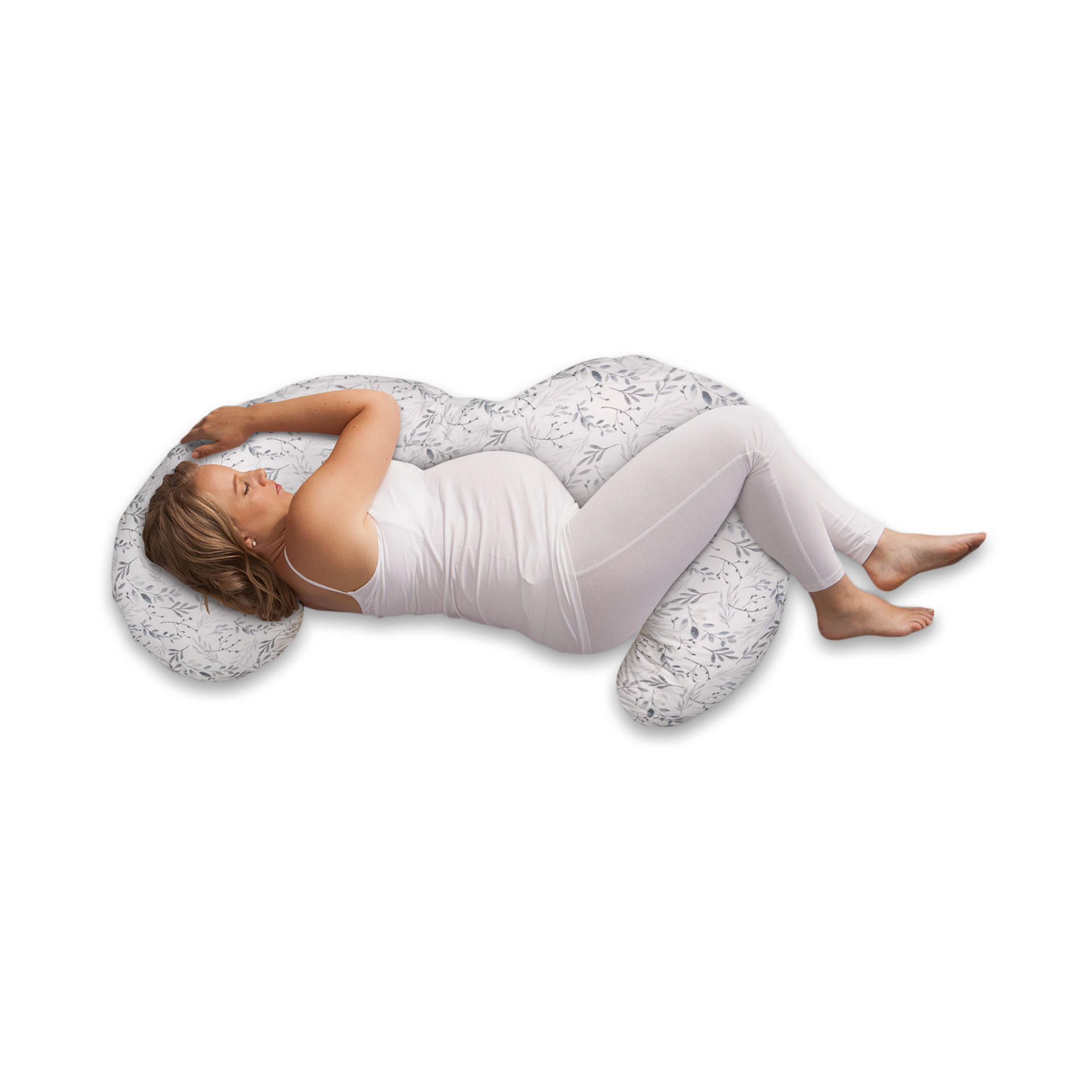 Boppy Pregnancy Total Body Pillow with Removable Pillow Cover Gray