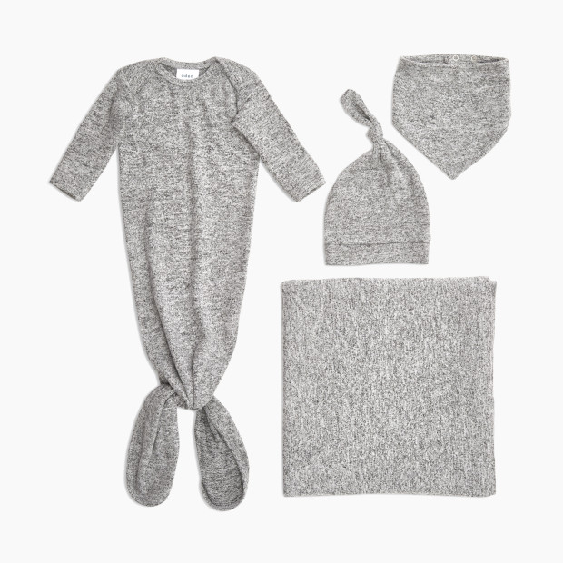 Aden + Anais Snuggle Knit Newborn Gift Set - Heather Grey.