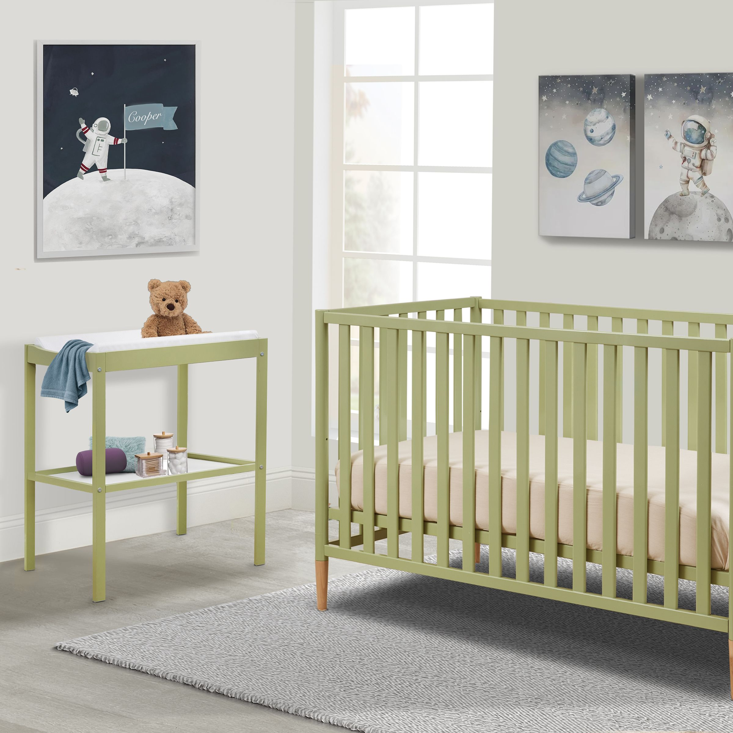 Sorelle Essex Dressing Table - Sage.