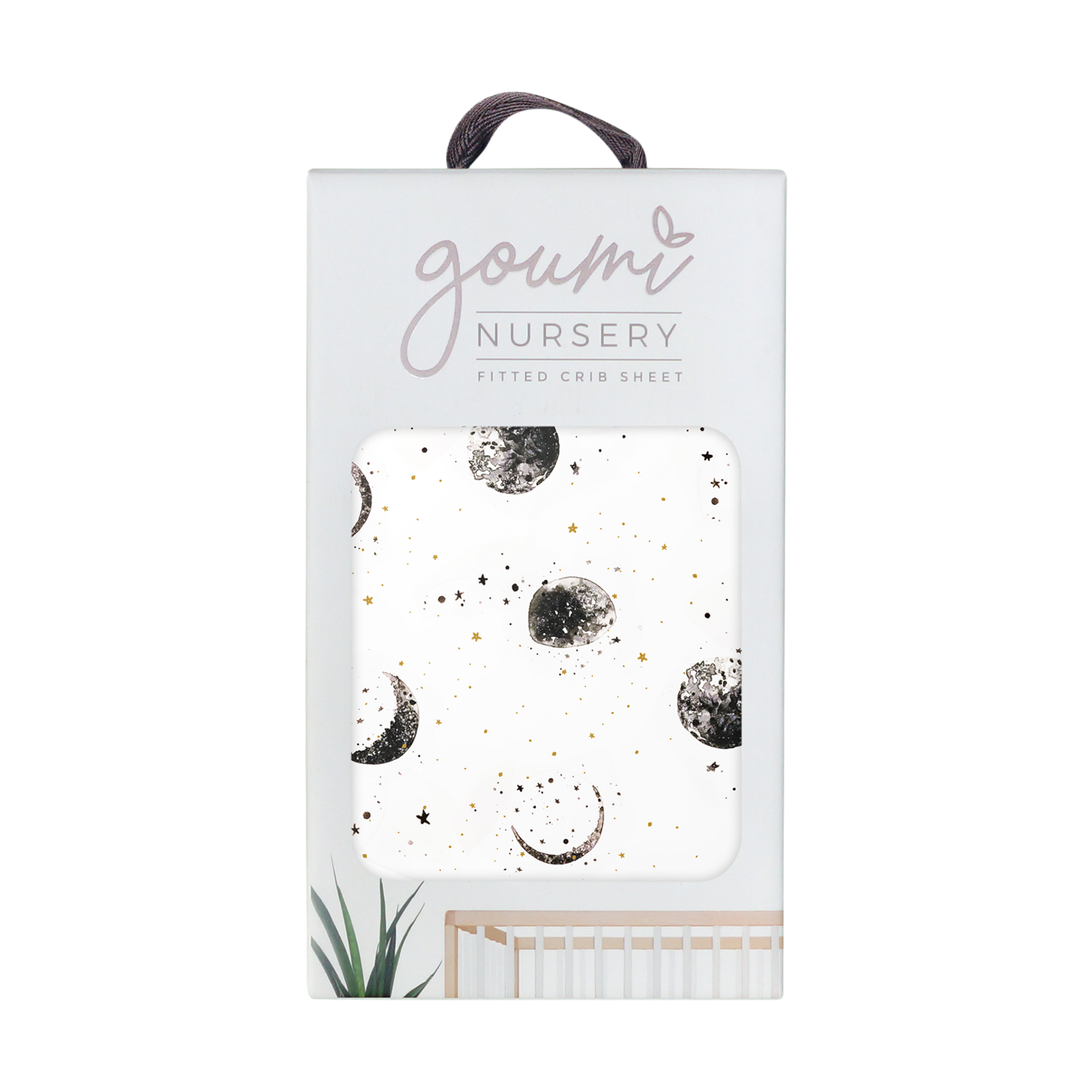 Goumi Kids Organic Cotton Fitted Crib Sheet Many Moons Babylist Shop