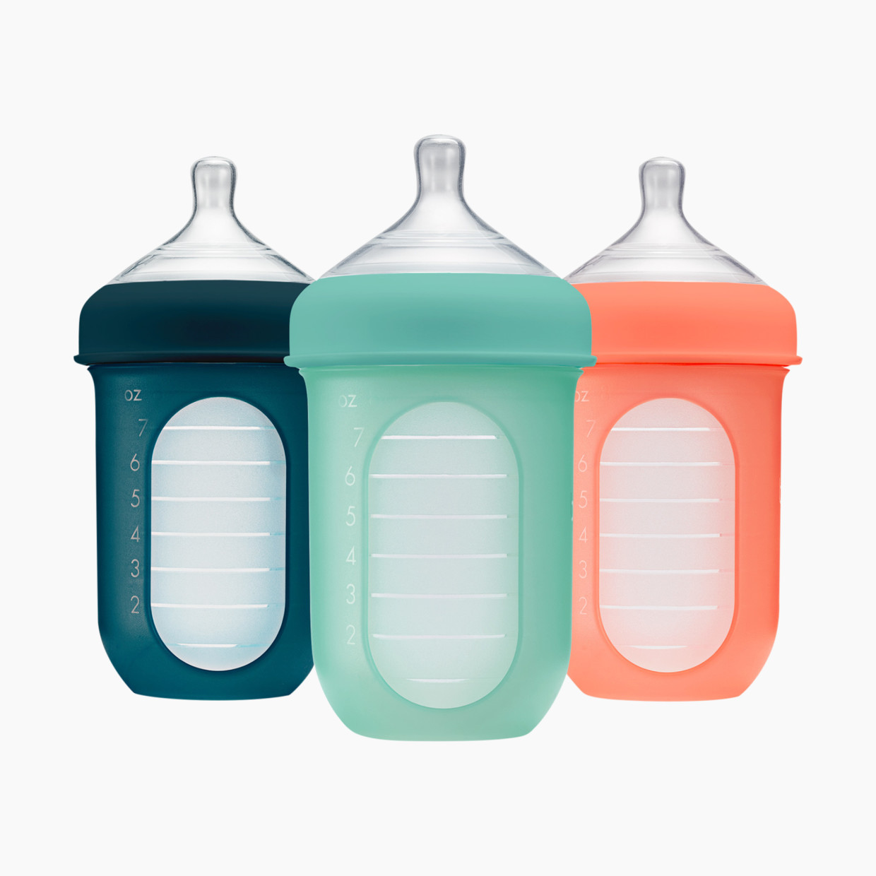 Boon NURSH Silicone Pouch Bottles - Mint, 8oz.