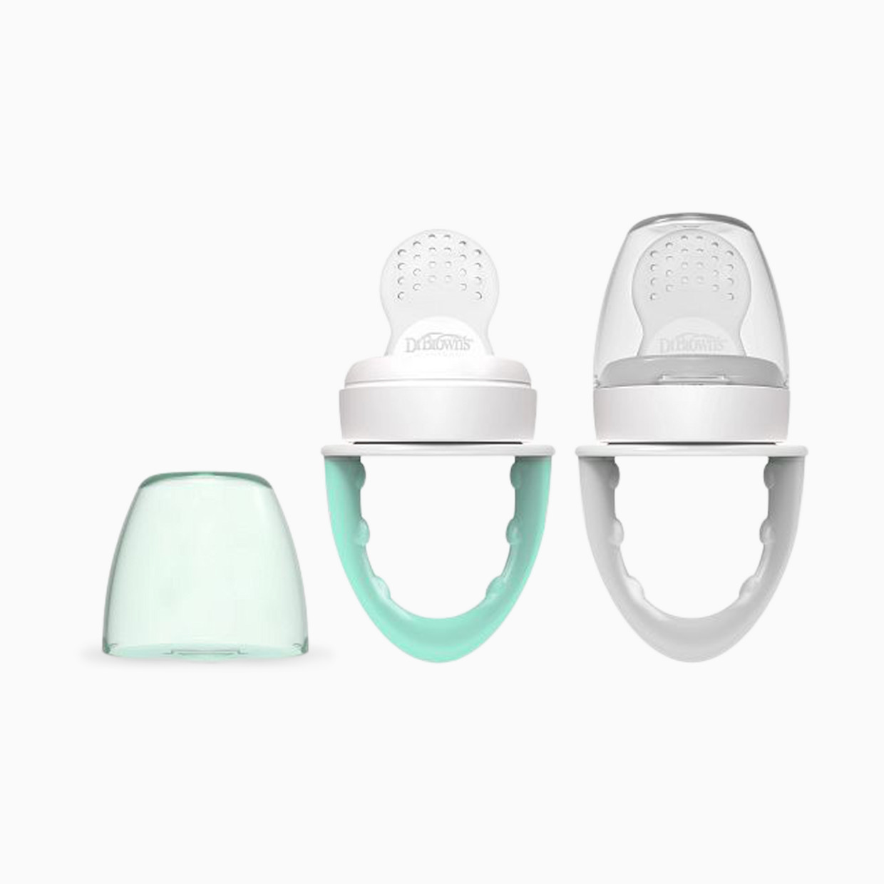 Dr. Brown's Fresh Firsts Silicone Feeder - Mint & Gray, 2.