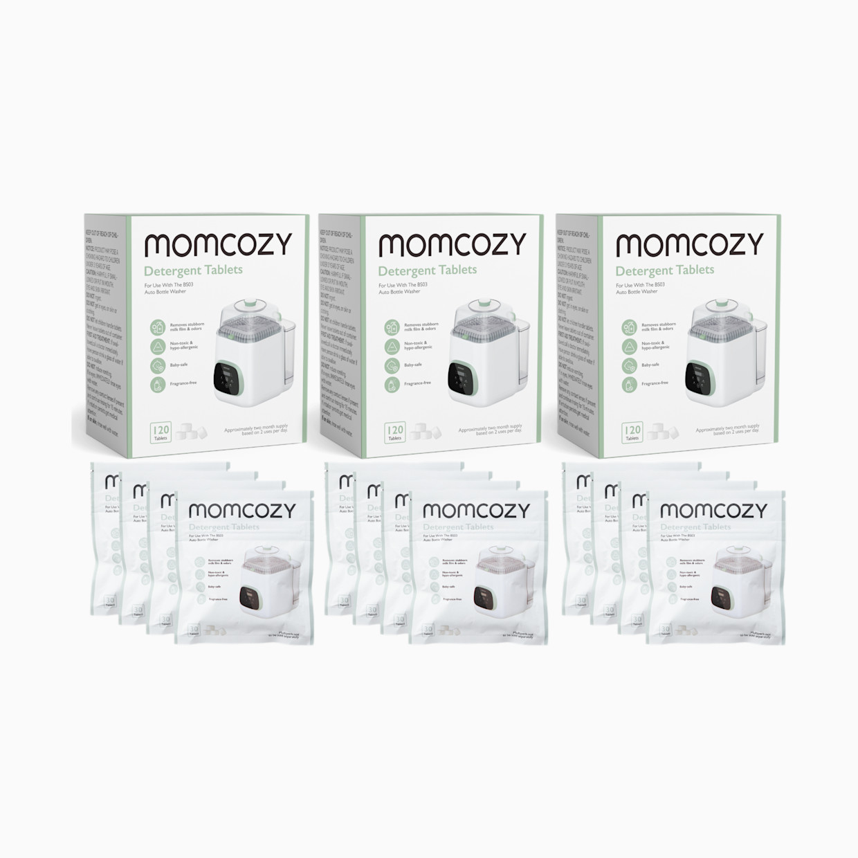 Momcozy KleanPal Pro Bottle Washer Detergent Tablets - 360.