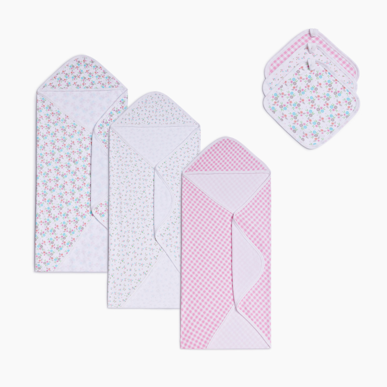 Small Story 6-Piece Organic Bath Time Set - Little Blooms.