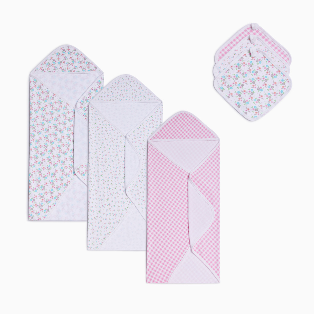 Small Story 6-Piece Organic Bath Time Set - Little Blooms.