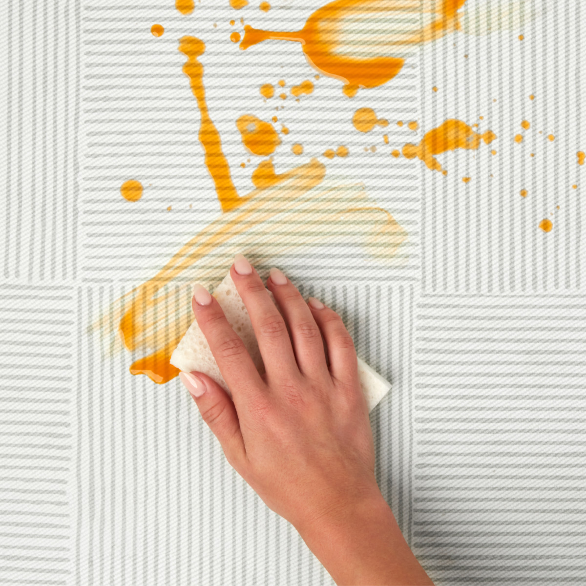 Lalo Splat Mat - Sage Wickerwork.