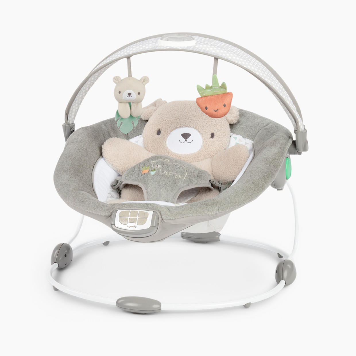 Ingenuity InLighten Baby Bouncer Seat with Light Up Toy Bar - Nate.