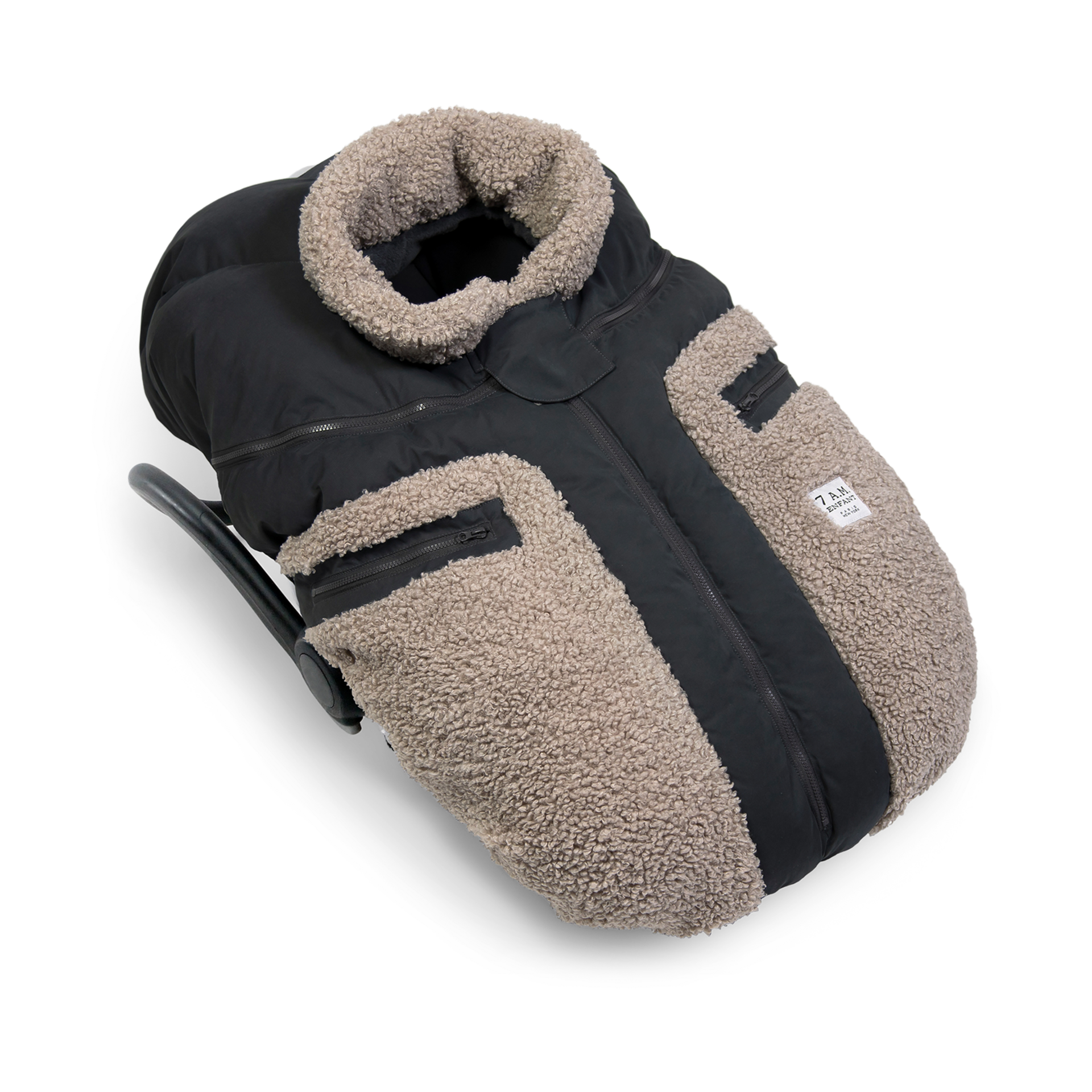 7AM Enfant Car Seat Cocoon - Applique Oatmeal.