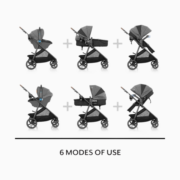Evenflo Evenflo Shyft Intuiti+ Travel System featuring Revolve180 LiteMax NXT with SensorySoothe.