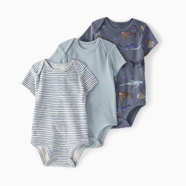 Carter's Little Planet 3-Pack Organic Cotton Rib Bodysuits.