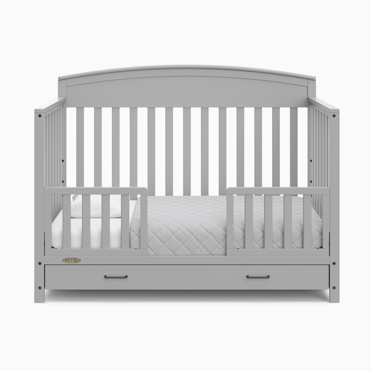 Storkcraft Universal Toddler Safety Guardrail Kit (Slats) - Pebble Gray.