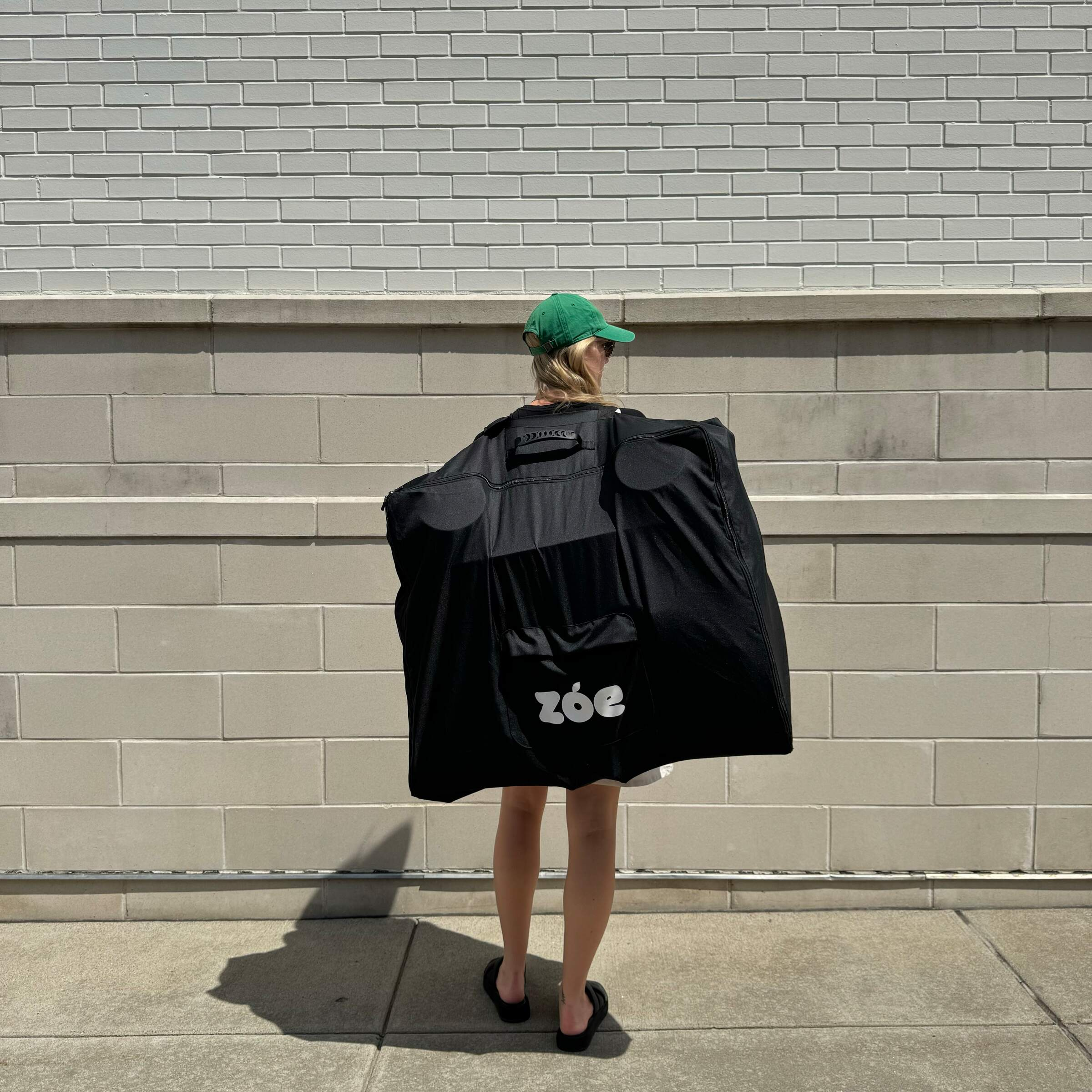 Zoe Twin Stroller Storage Backpack - Black.