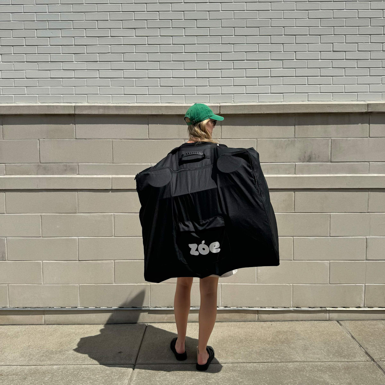 Zoe Twin Stroller Storage Backpack - Black.