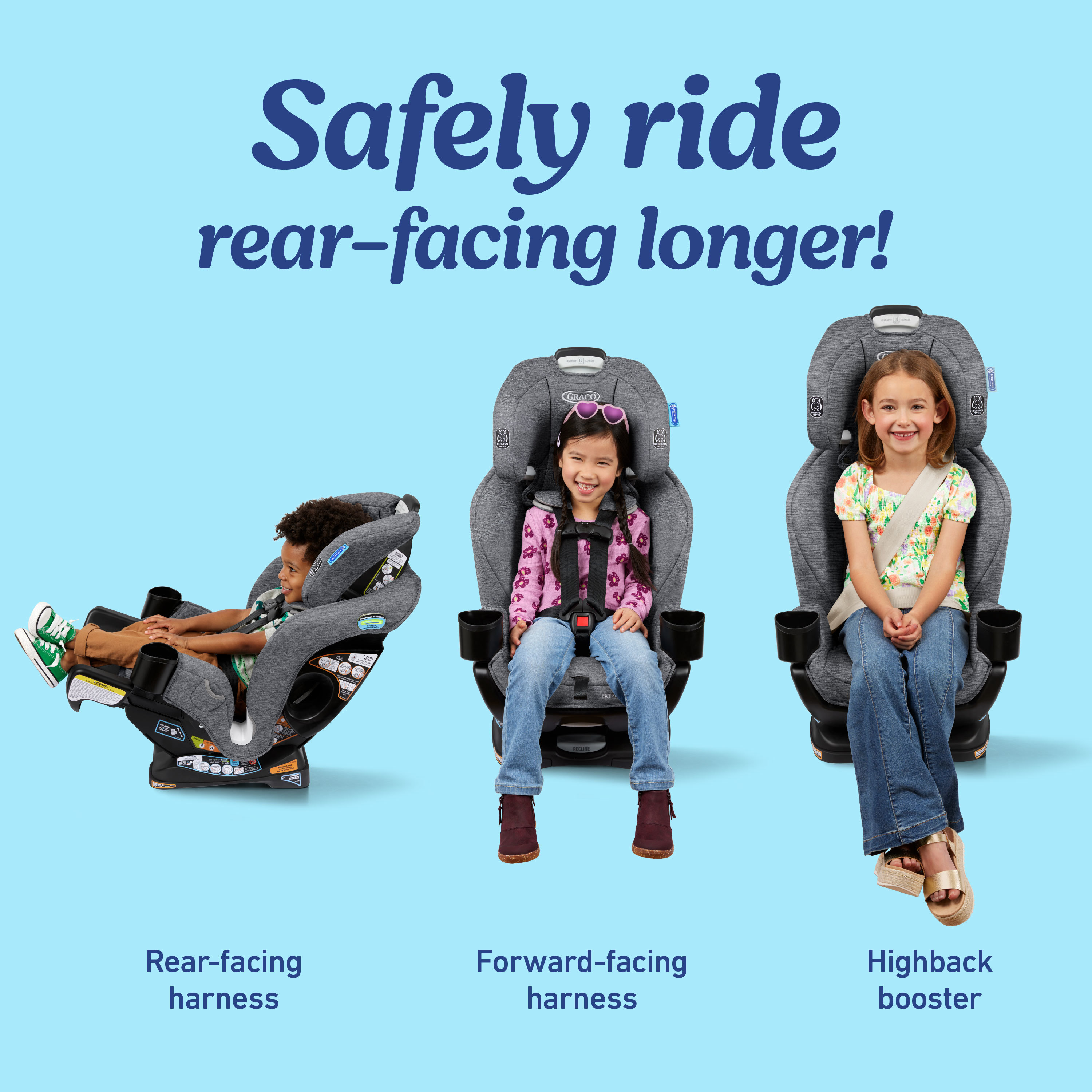 Graco Extend2Fit 3-in-1 Car Seat - Ashten.