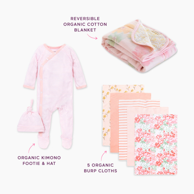 Burt's Bees Baby Welcome to the World Bundle - Pink, 0-3 M.