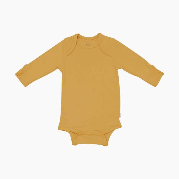 Kyte Baby Long Sleeve Bodysuit - Marigold, 0-3 Months.