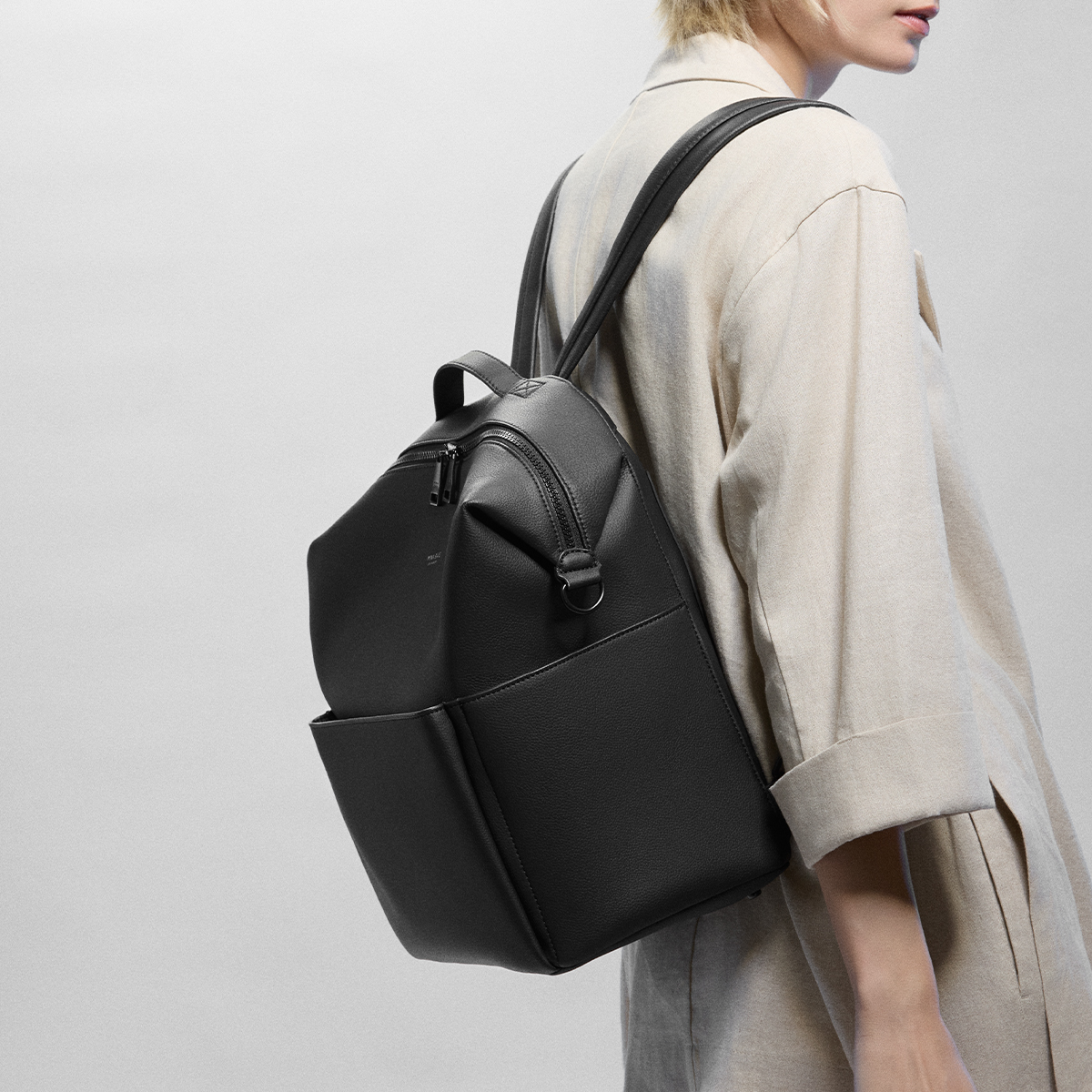 Mina Baie Stevie Backpack - Black/Black.