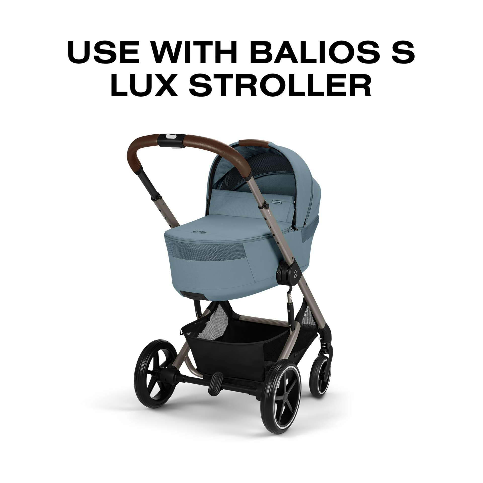 Cybex BALIOS Fold Cot - Stormy Blue.