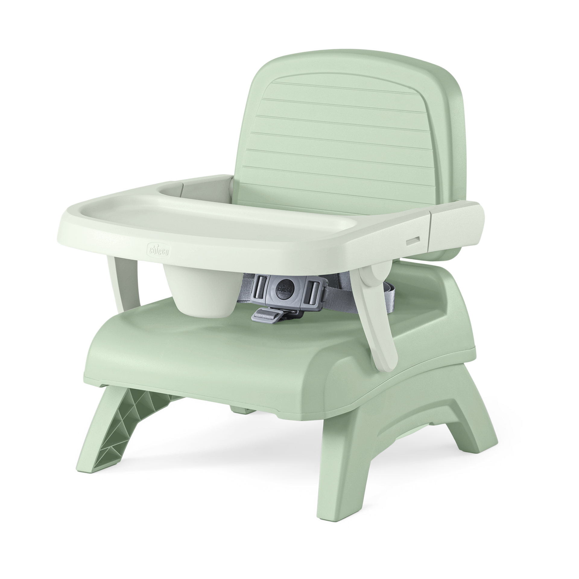 Chicco Bento Booster 3-in-1 Portable Booster Seat for Table, Feeding Seat and Toddler Chair for Babies and Toddlers, for Children up to 50 lbs., Lightweight, Compact Fold | Sage/Green