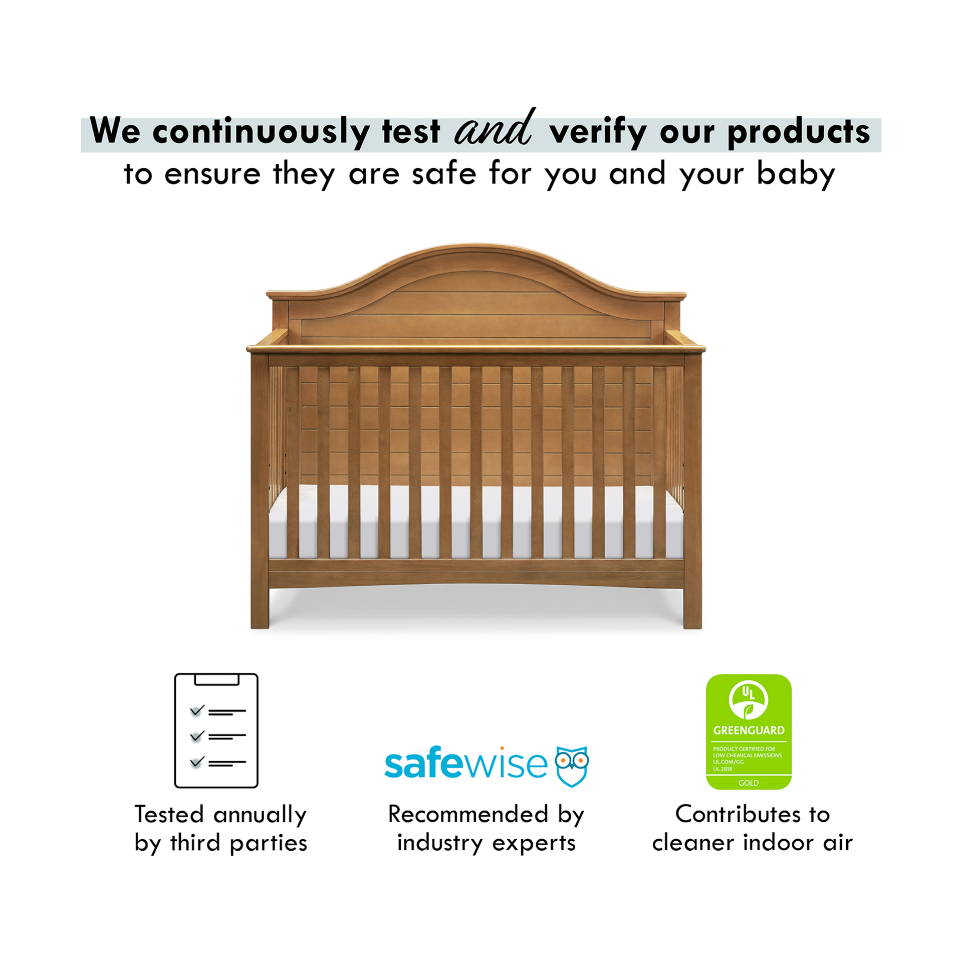 Carter's by daVinci Nolan 4in1 Convertible Crib Chestnut Babylist