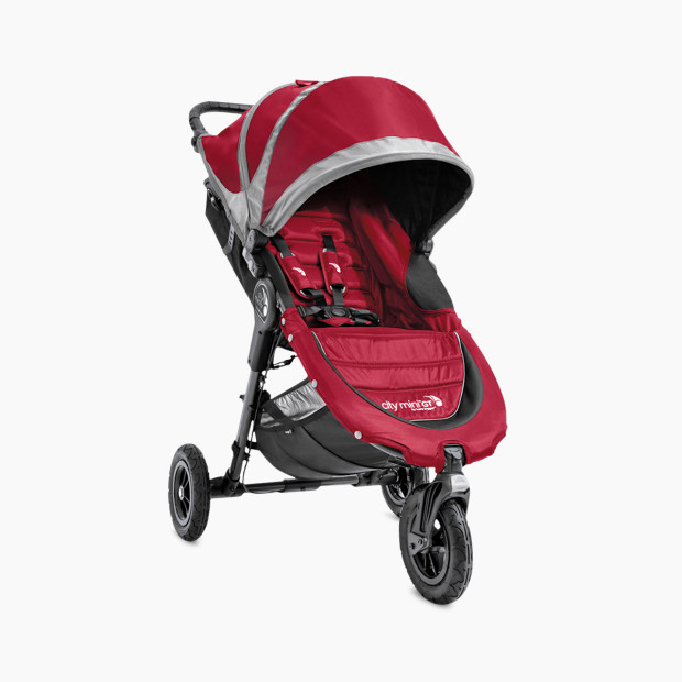 Baby Jogger City Mini GT Single Stroller - Crimson/Gray.