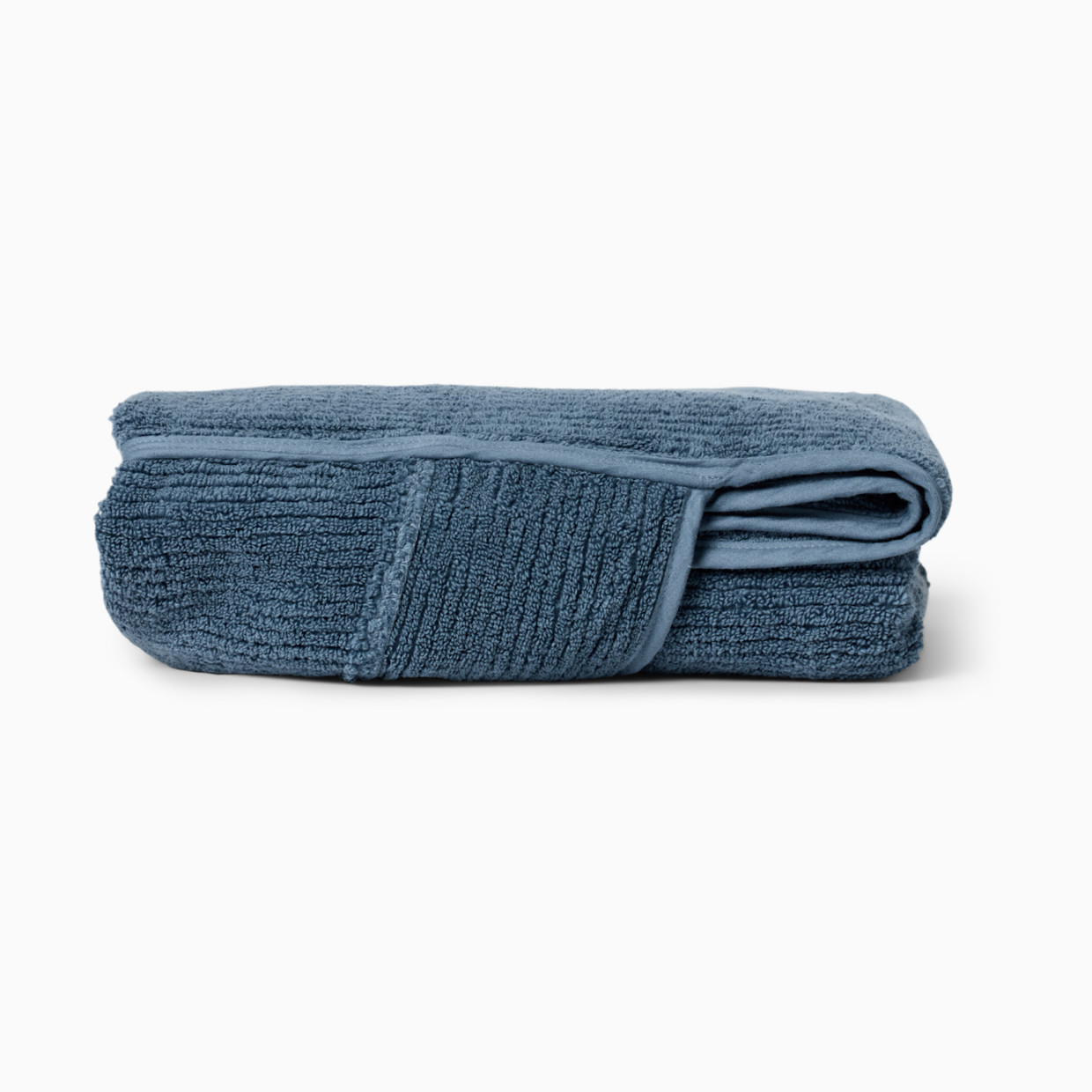 Lalo The Organic Ribbed Hooded Towel - Slate.