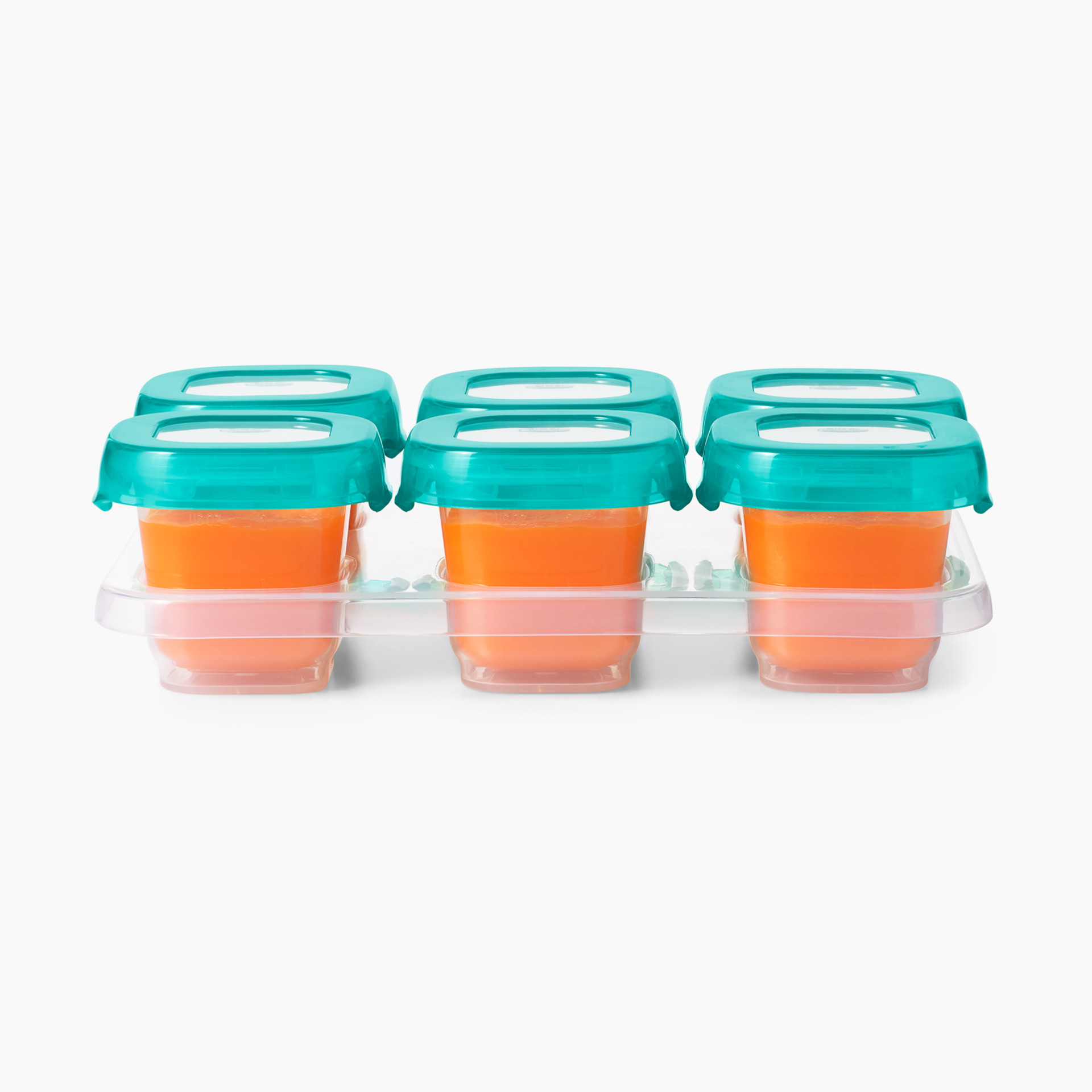 OXO TOT Baby Blocks 6-oz. Teal Freezer Storage Containers 61120200 - The  Home Depot
