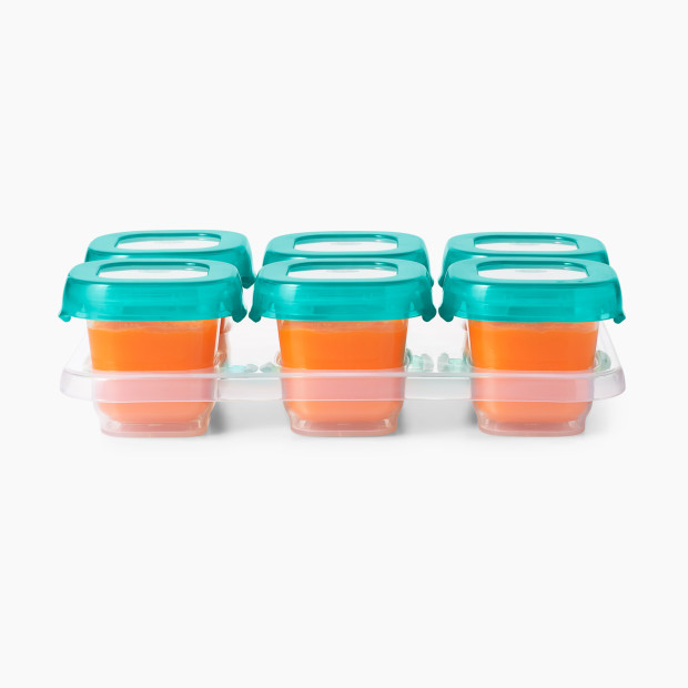 OXO Tot Baby Blocks 2-oz. Teal Freezer Storage Containers