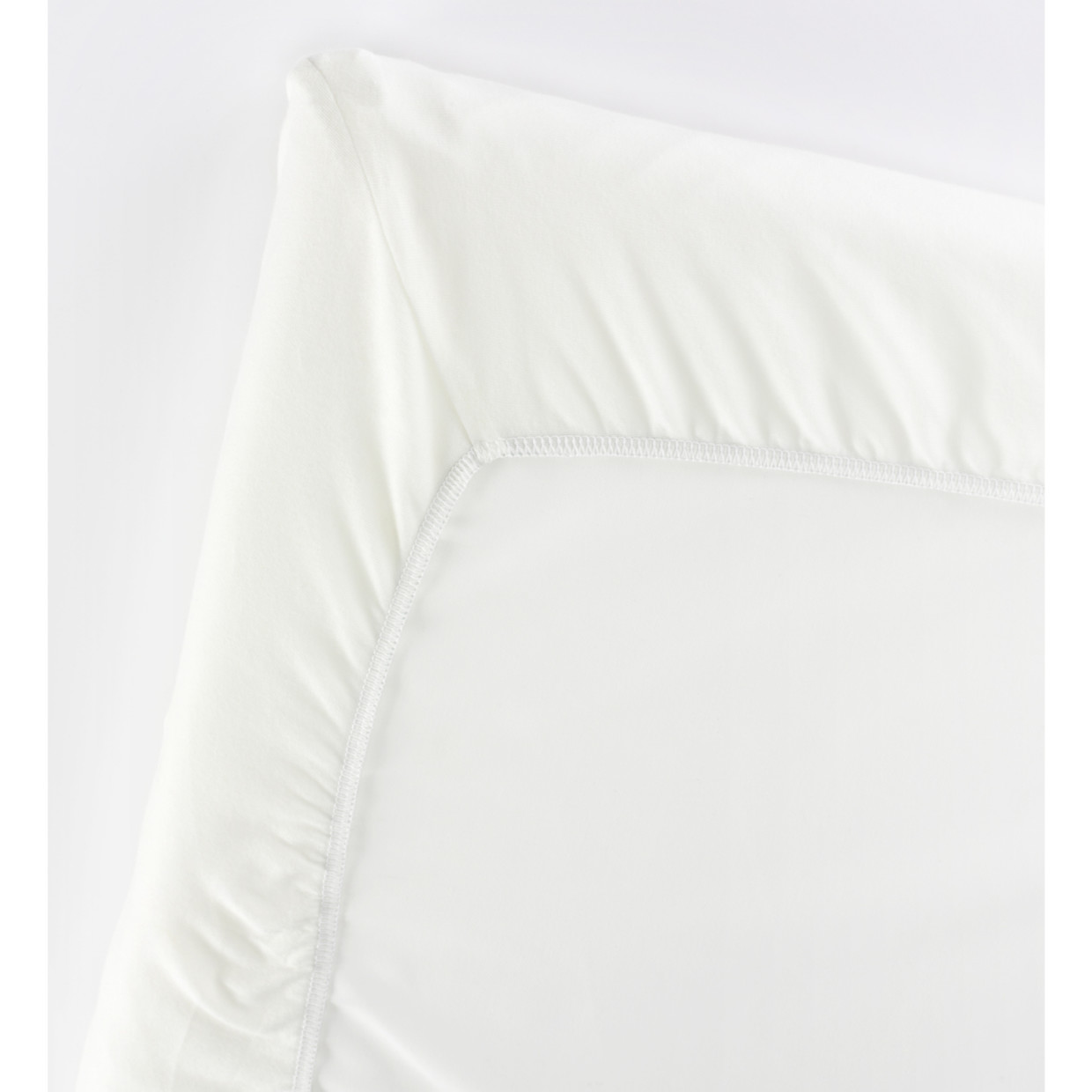 Babybjörn Organic Fitted Sheet for Travel Crib Light - Natural White.