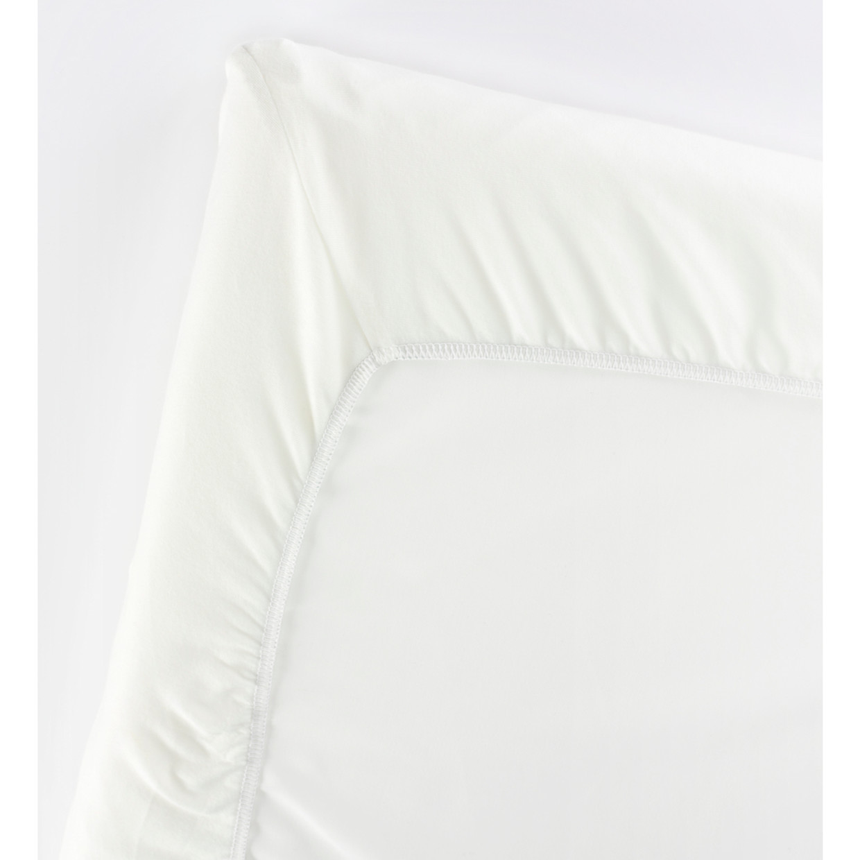 BabyBjörn Organic Fitted Sheet for Travel Crib Light - Natural White.