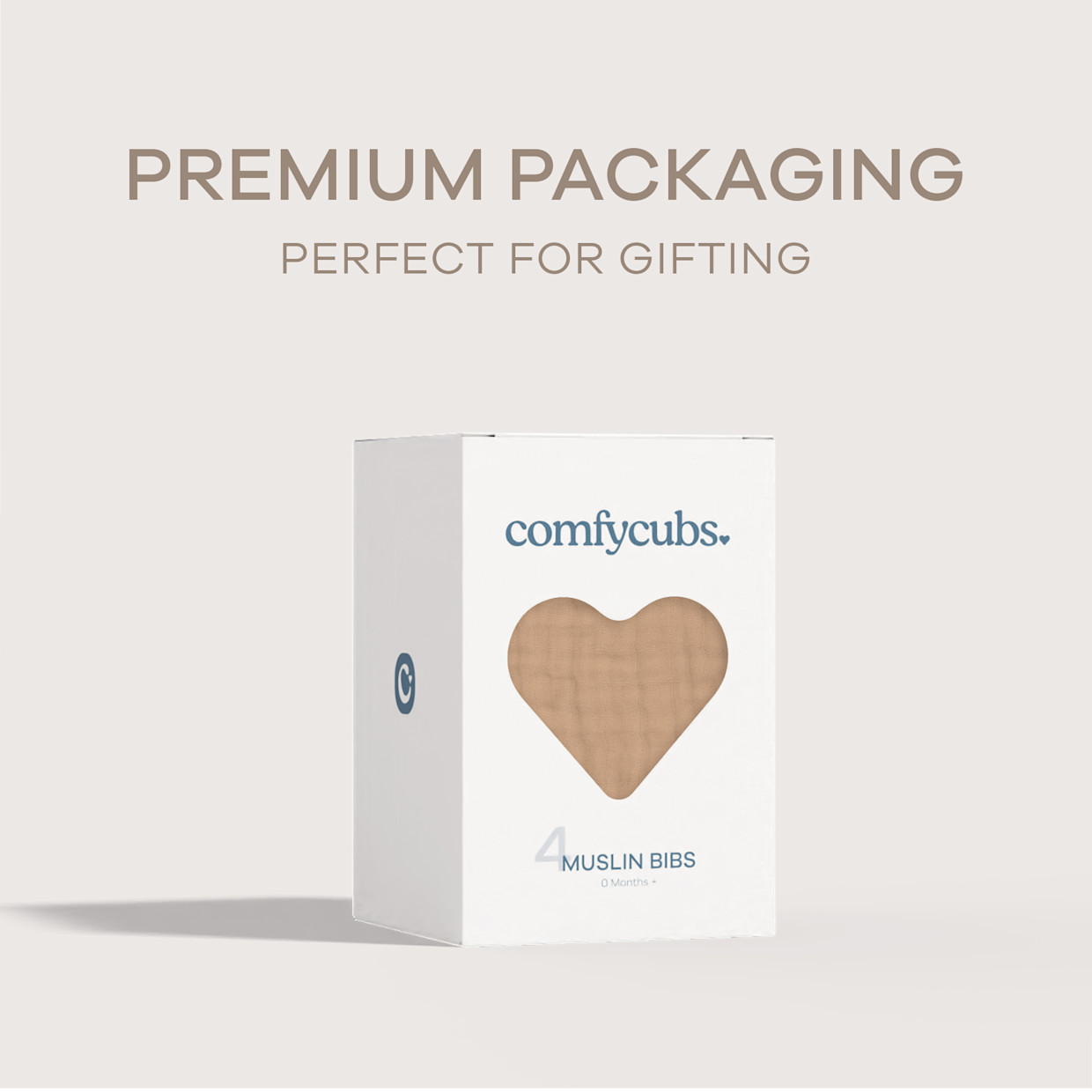 Comfy Cubs Muslin Bibs with Adjustable Snaps (4 Pack) - Cedar, 4.