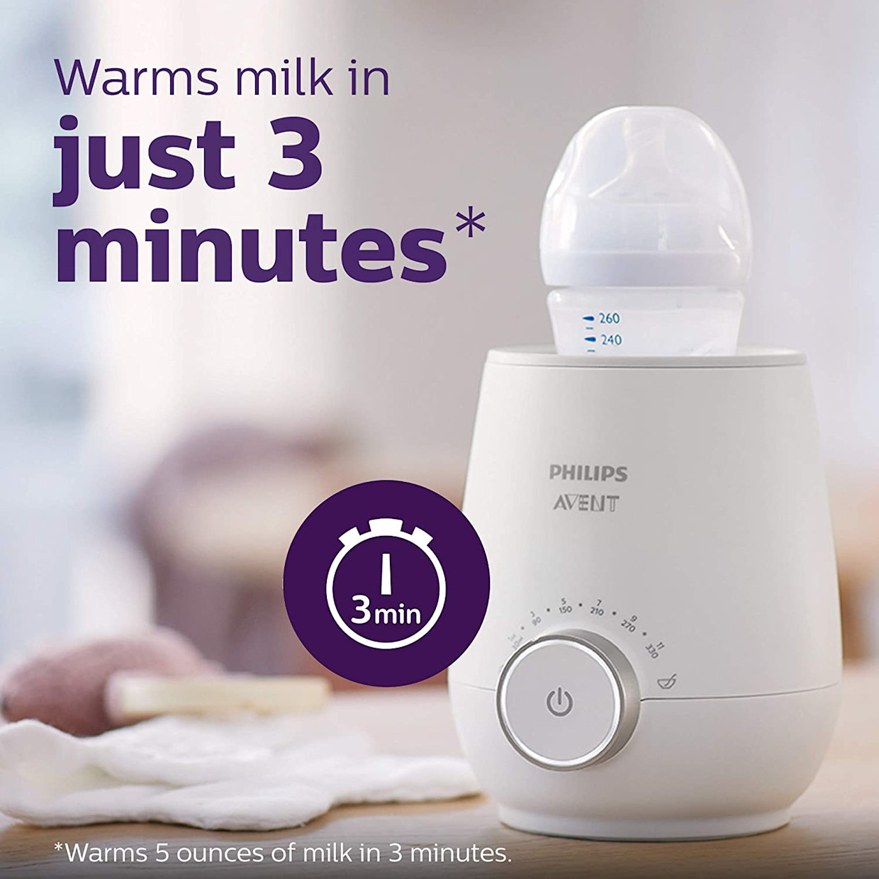 Philips Avent Fast Baby Bottle Warmer - Bottle Prep Bundle.