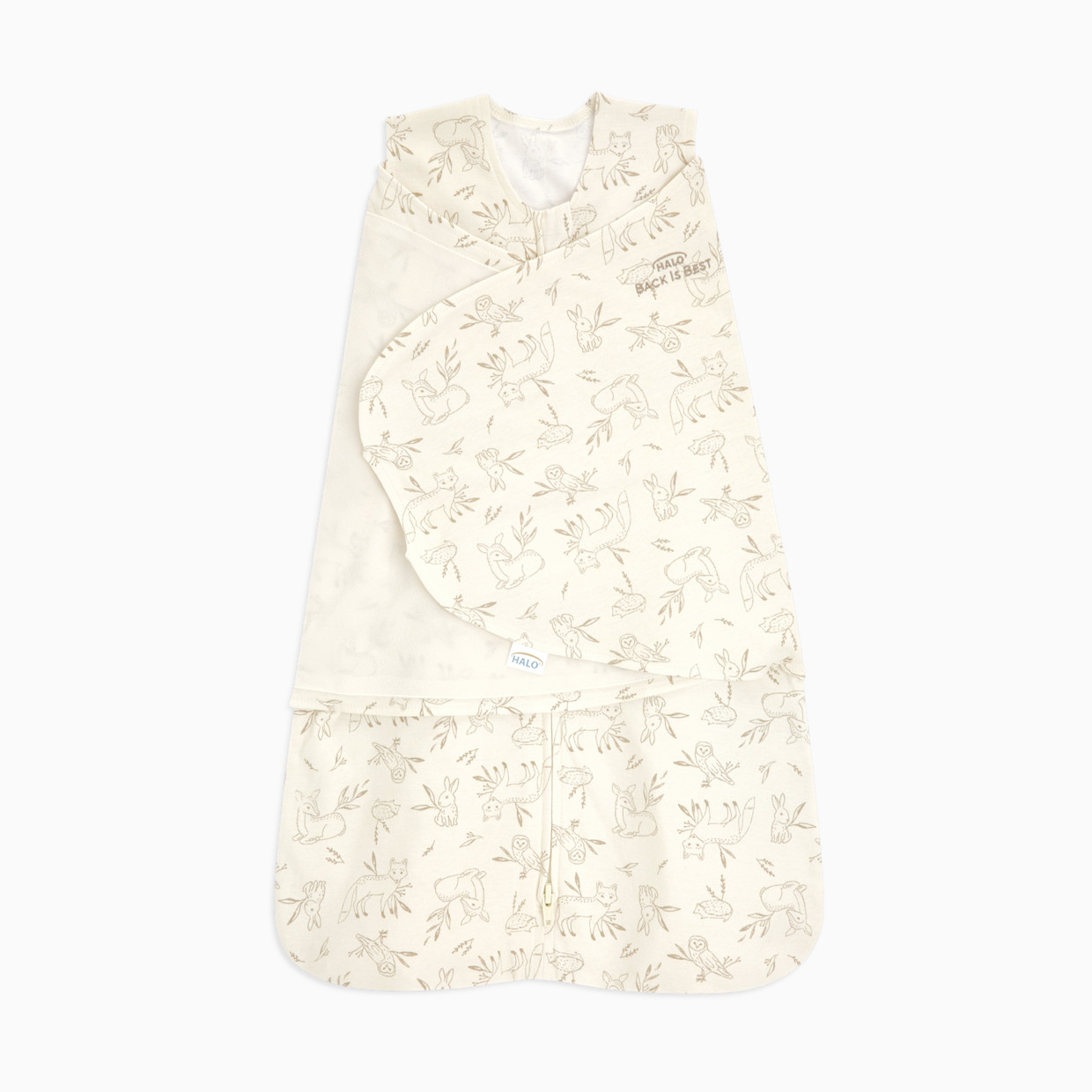 Halo SleepSack Swaddle Cotton - Lullaby Forest, Small.