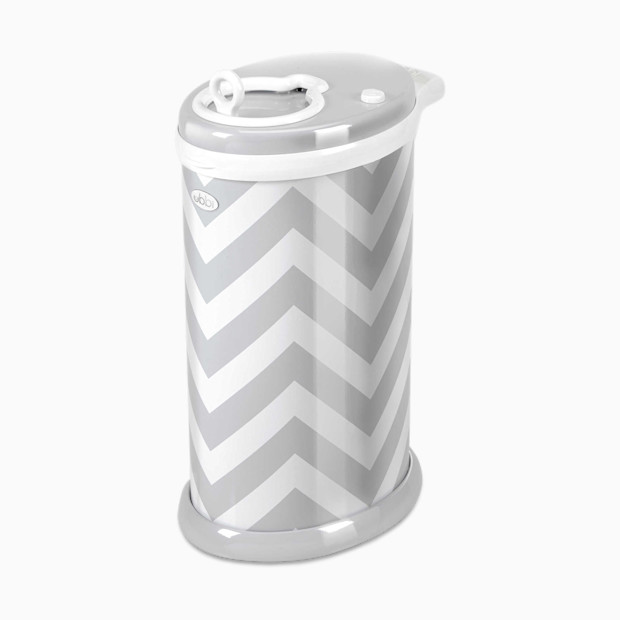 Ubbi Steel Diaper Pail - Grey Chevron - $79.99.