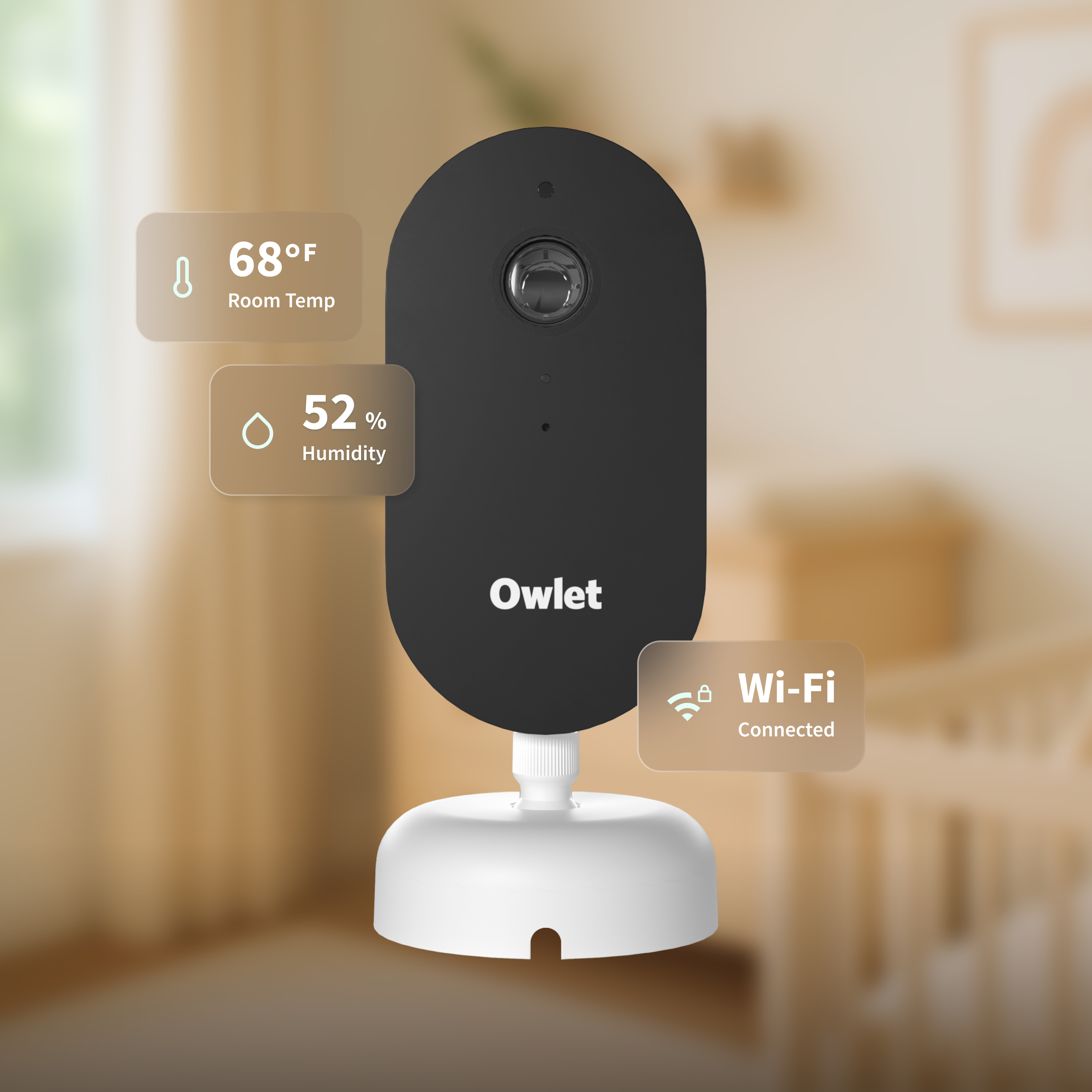 Owlet Dream Sight (Gen 3) Smart 2K HD Video Baby Monitor.
